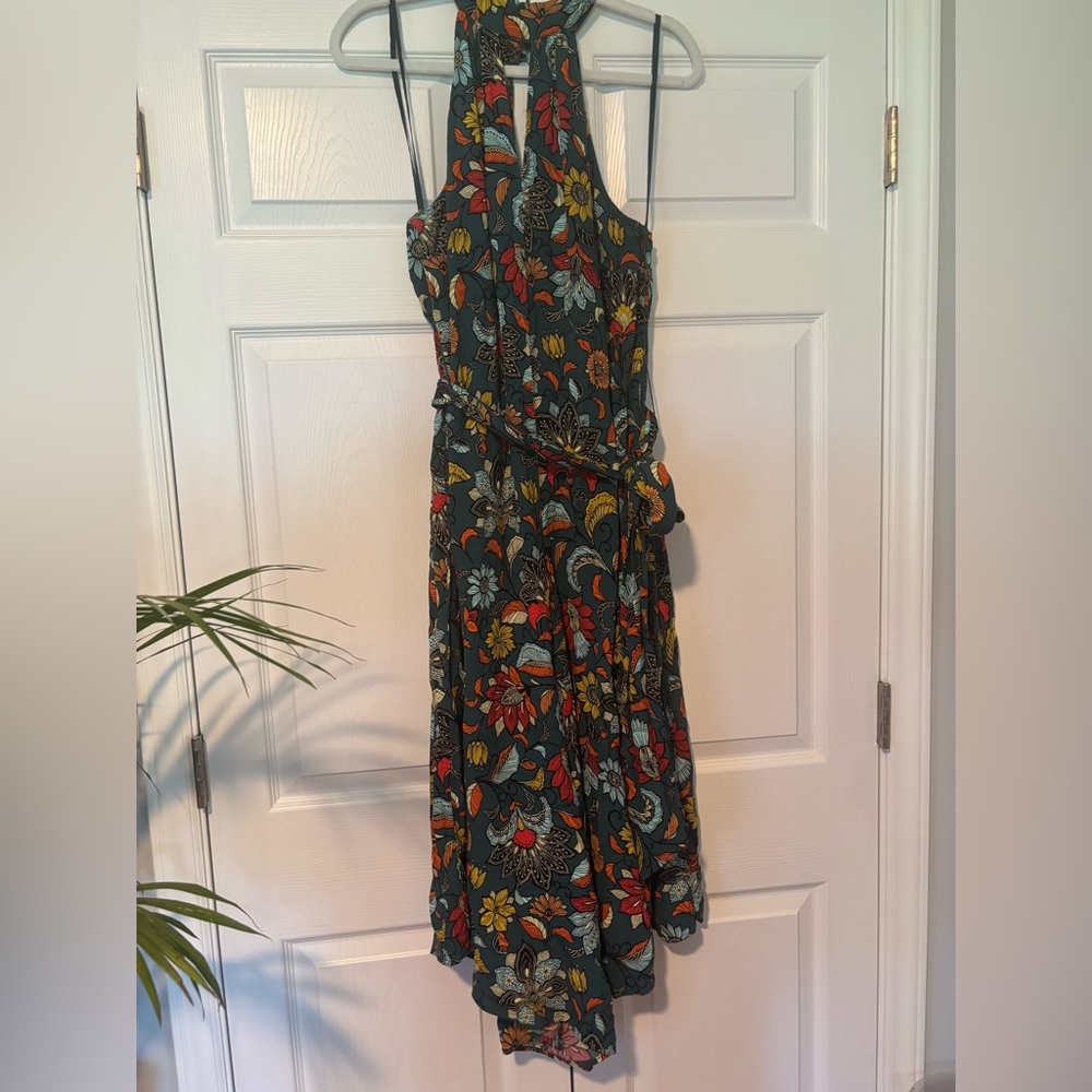 Anthropologie floral jumpsuit ; 1X